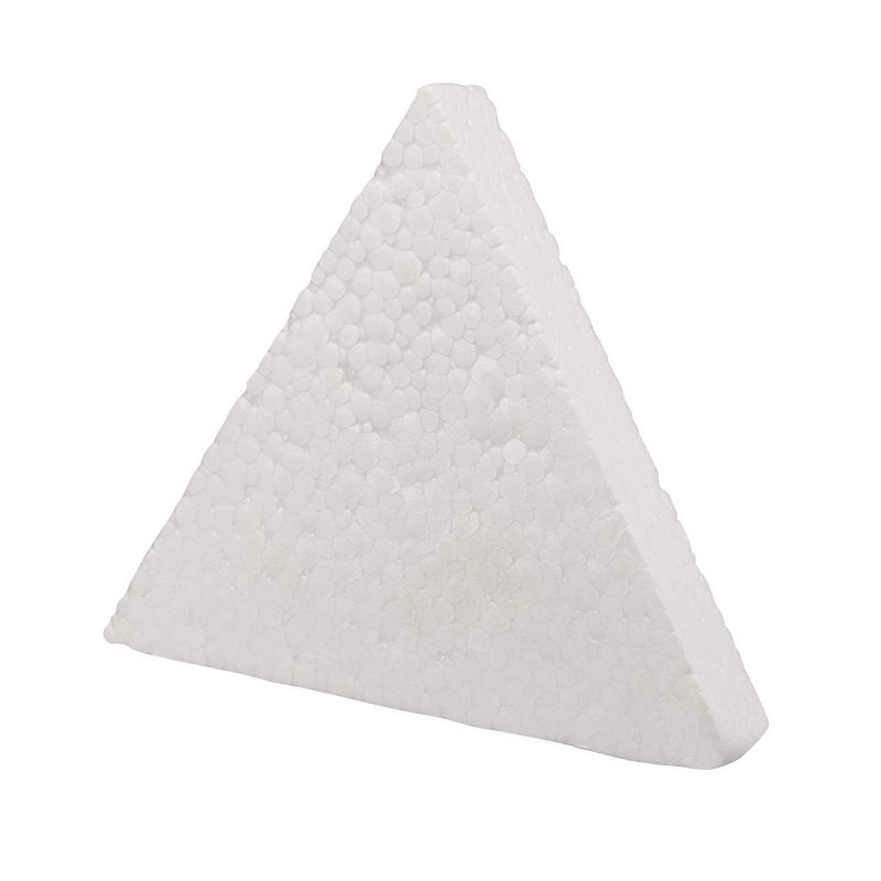 6 Pack Triangle Polystyrene Foam, Painting Activity for Kids, DIY Toy Puzzle, Arts & Crafts Supplies for School Project, 3 Sizes