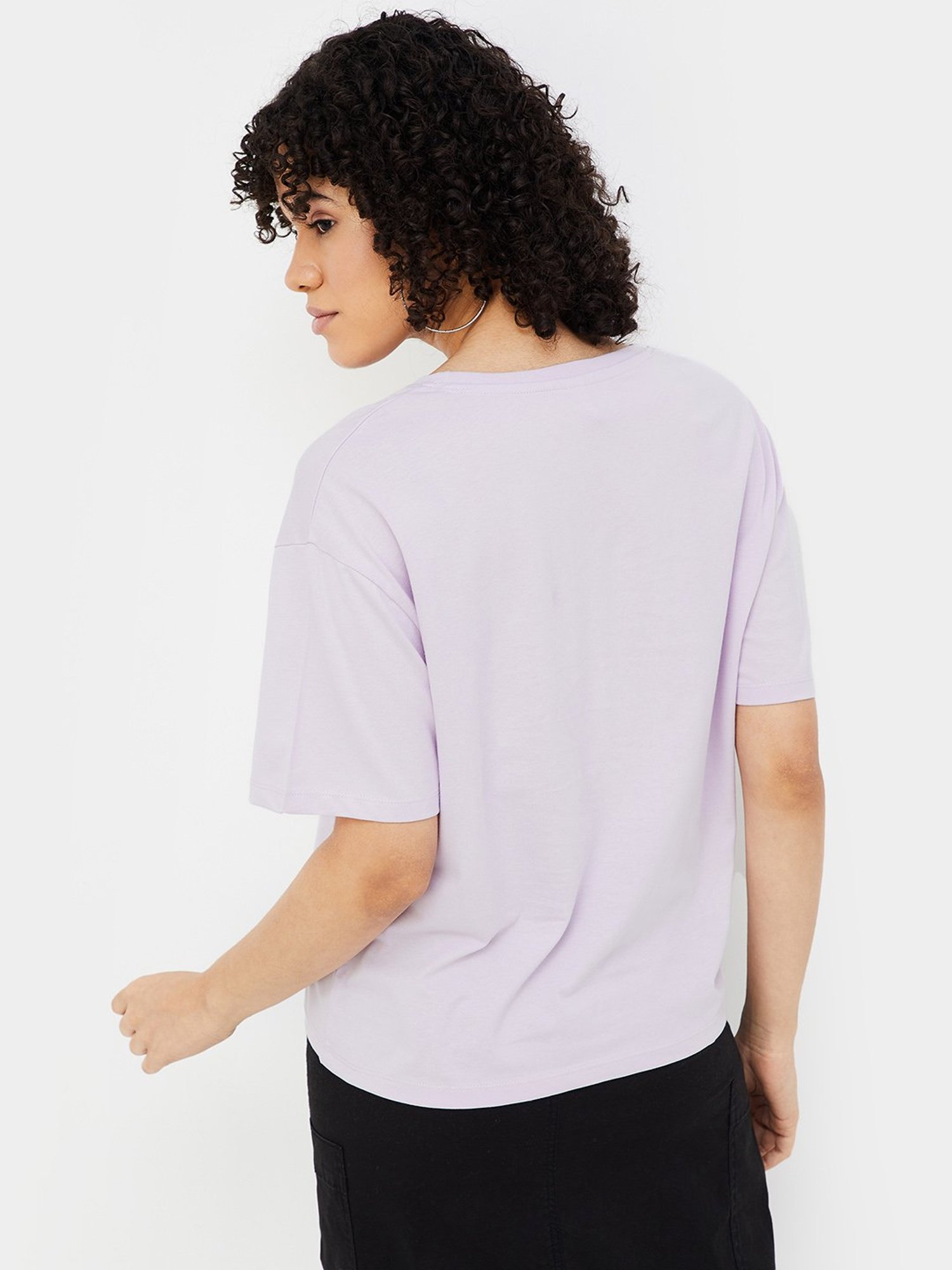 Fame Forever by Lifestyle Lilac Graphic Print T-Shirt