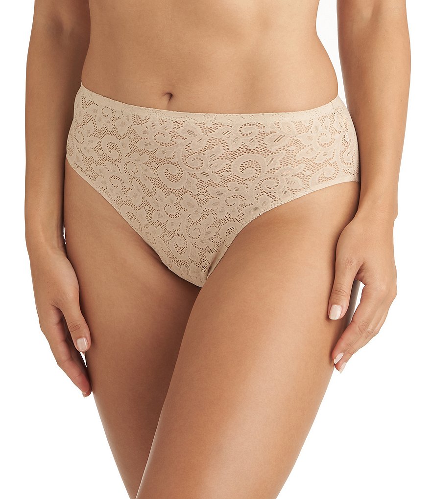 TC Fine Shapewear Allover Lace Hi-Cut Panty