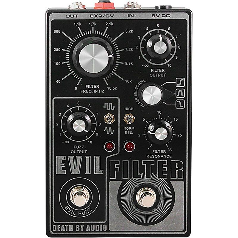 DEATH BY AUDIO Evil Filter Hyper Resonant Multi Mode Filter/Fuzz Pedal Black