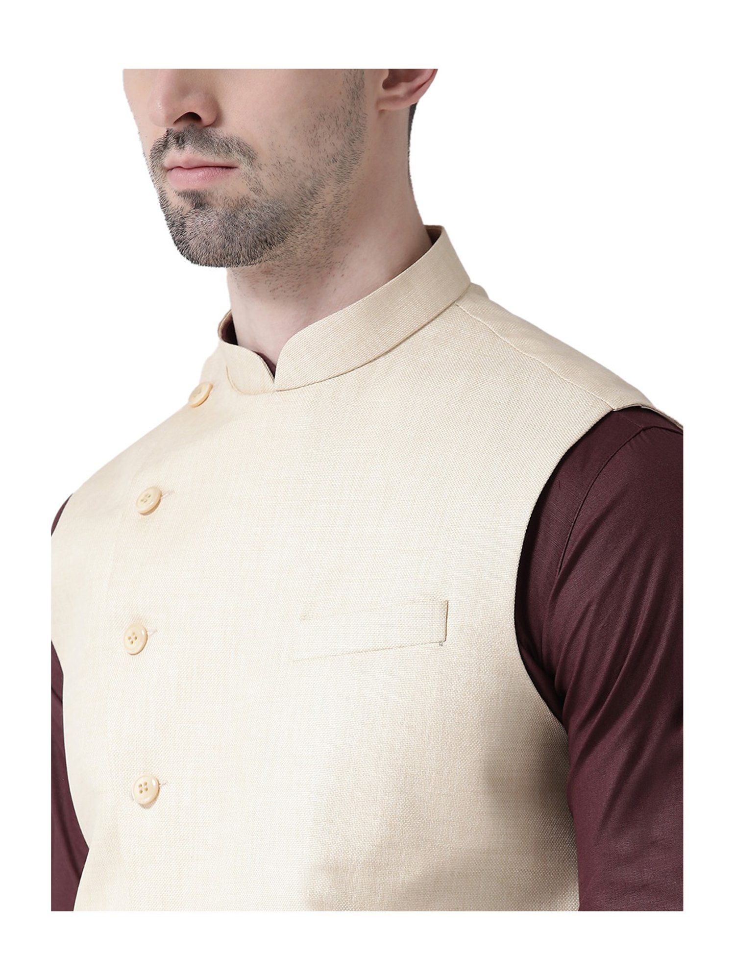 Tabard Brown & Beige Cotton Suit