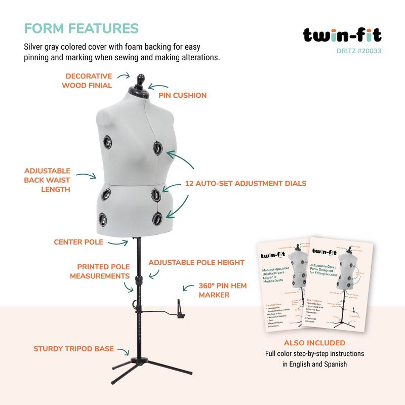 Dritz Large Twin-Fit Dress Form