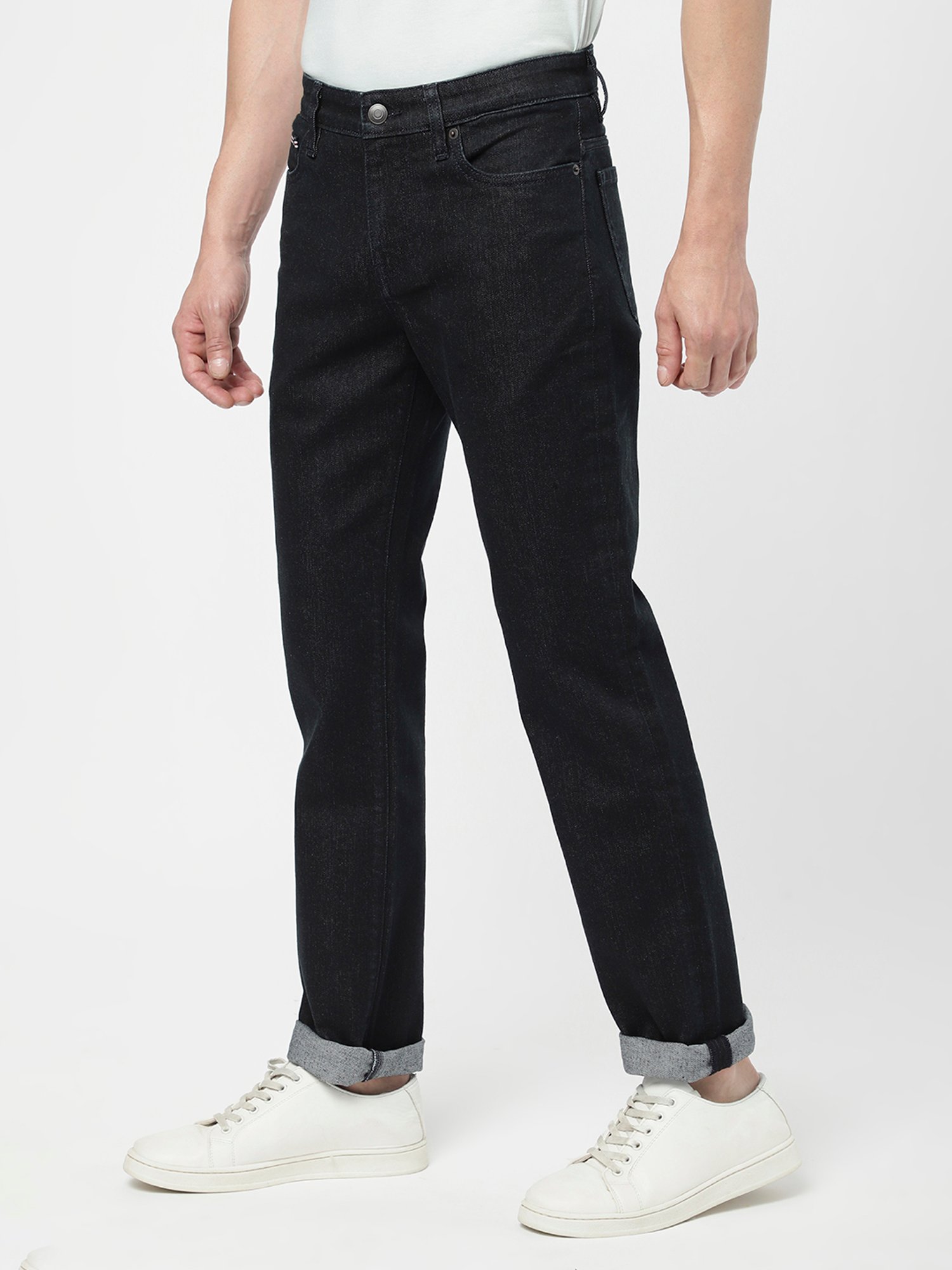 Passion Navy Comfort Fit Lightly Washed Jeans