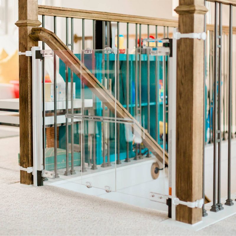 Qdos Crystal Designer Baby Safety Gate - Hardware Mount