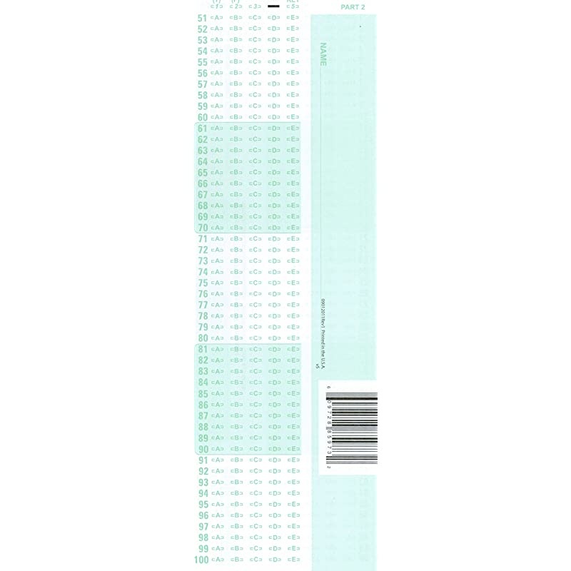 882 Compatible Testing Forms 500 Sheet Pack