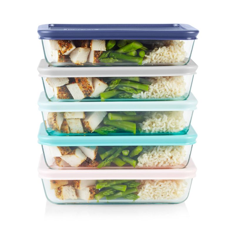 Pyrex 10pc Glass Meal Prep Set