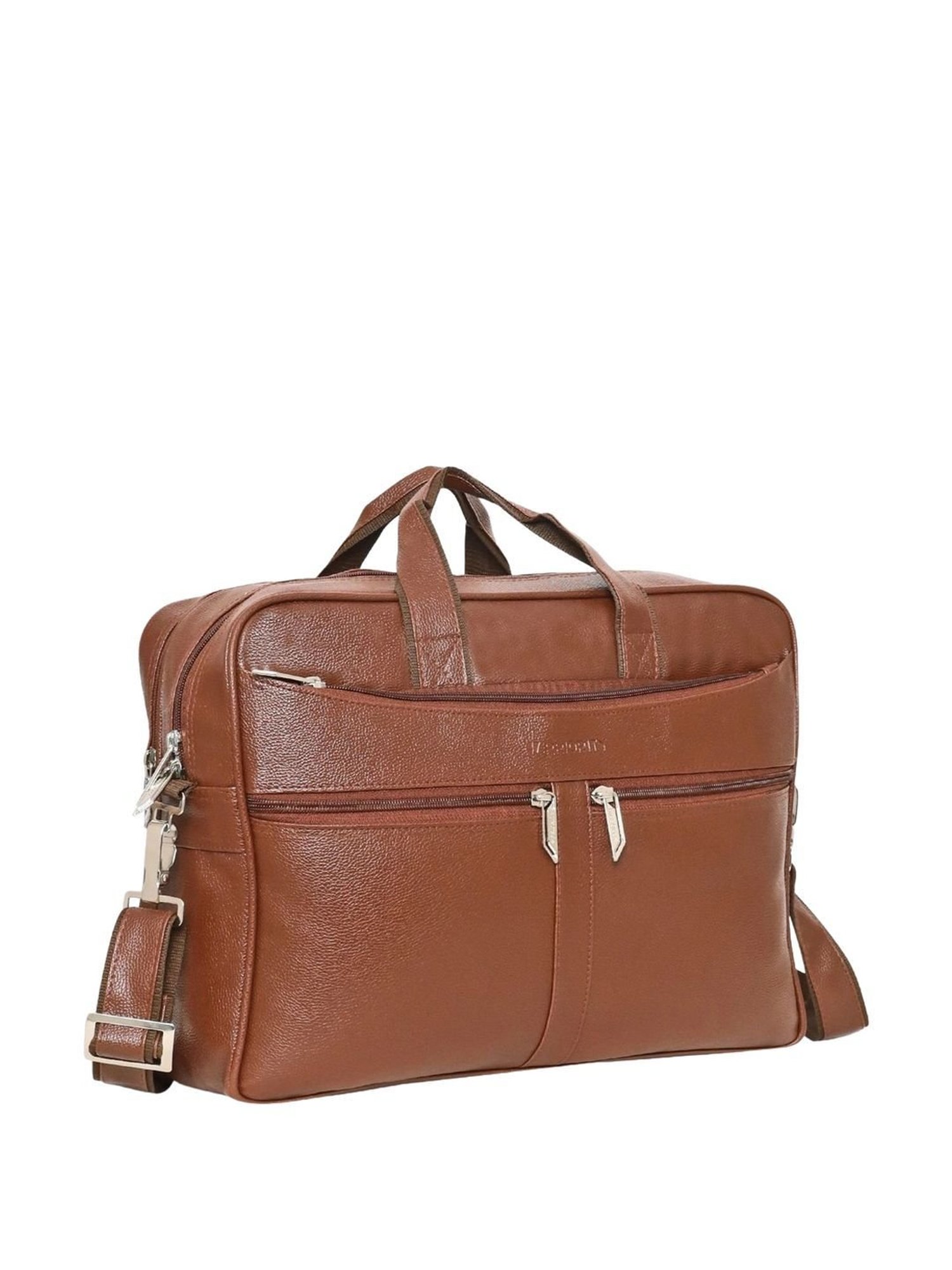 Priority Tan Synthetic Large Messenger Bag