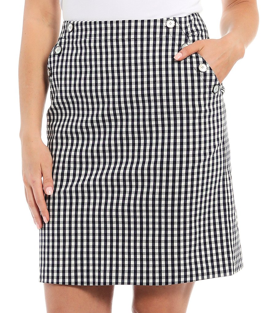 J.McLaughlin Ranya Gingham Mini Skirt