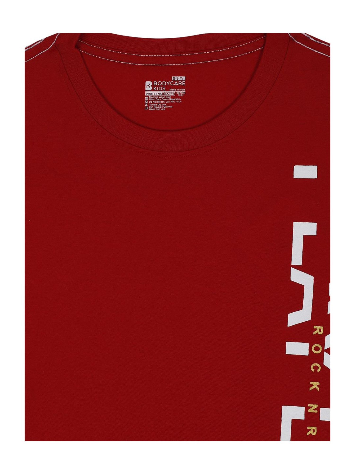 Bodycare Kids Red & Royal Blue Cotton Printed T-Shirts - Pack of 2 (Antiviral Collection)