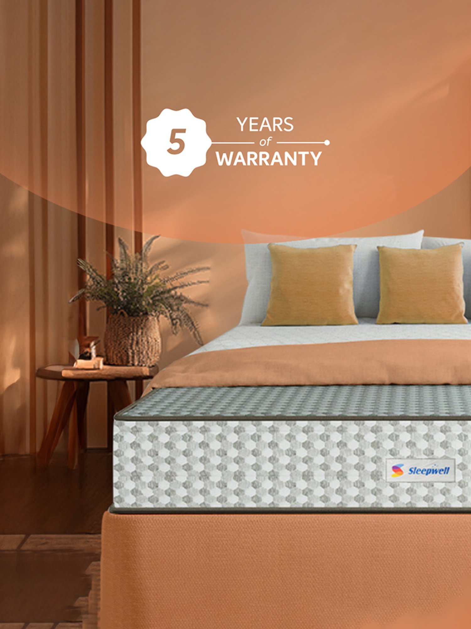 Sleepwell Dual Pro Grey Foam Triple Layered Anti Sag Single Mattress