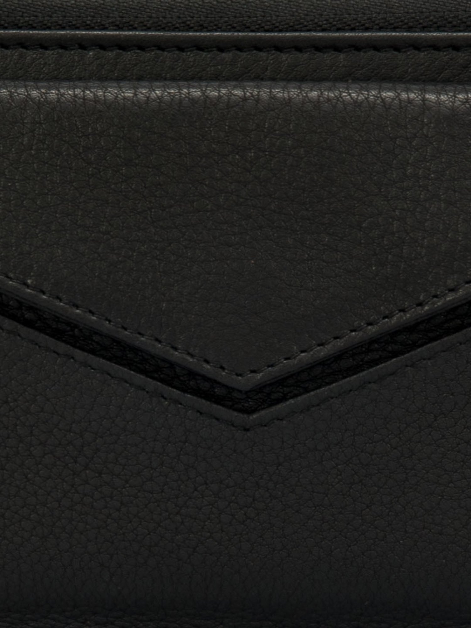 Eske Ebony Black Solid Envelope Wallet for Women