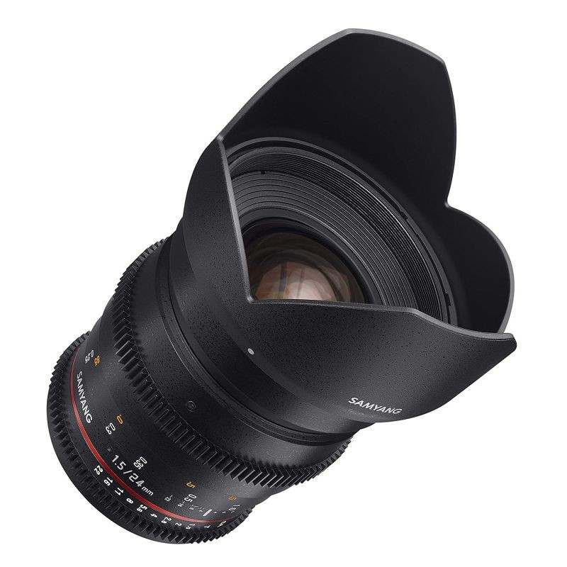 Samyang SYDS24M-NEX VDSLR II 24mm T1.5 Wide-Angle Cine Lens for Sony Alpha E-Mount Cameras (FE)