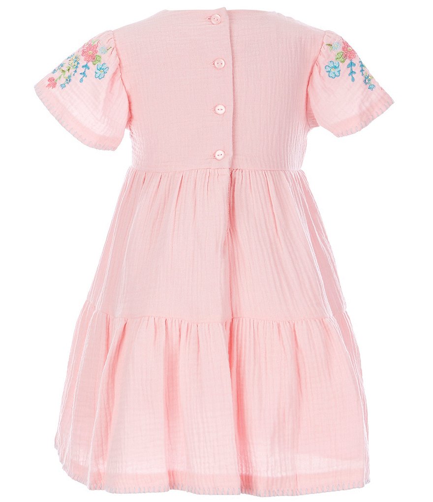 Bonnie Jean Little Girls 2T-6X Embroidered Gauze A-Line Dress