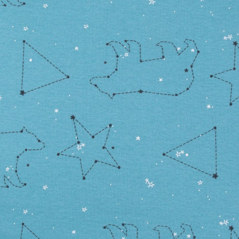 Lamaze Baby 3pk Star Printed Organic Cotton Bodysuit - Blue/Teal Newborn