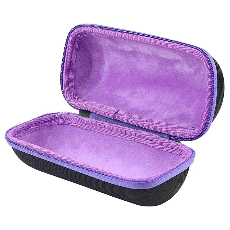 Hard Travel Case for COMISO Waterproof Bluetooth Speakers Outdoor Wireless Portable Speaker Black Case + Inside Lavender