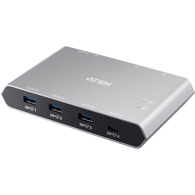 ATEN 2-Port USB-C Gen 2 Sharing Switch with Power Pass-through US3342