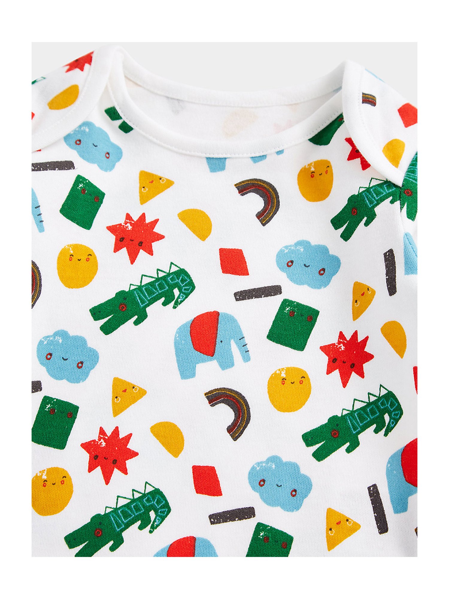 Ed-a-Mamma Baby Pink & White Printed Bodysuit (Pack Of 2)