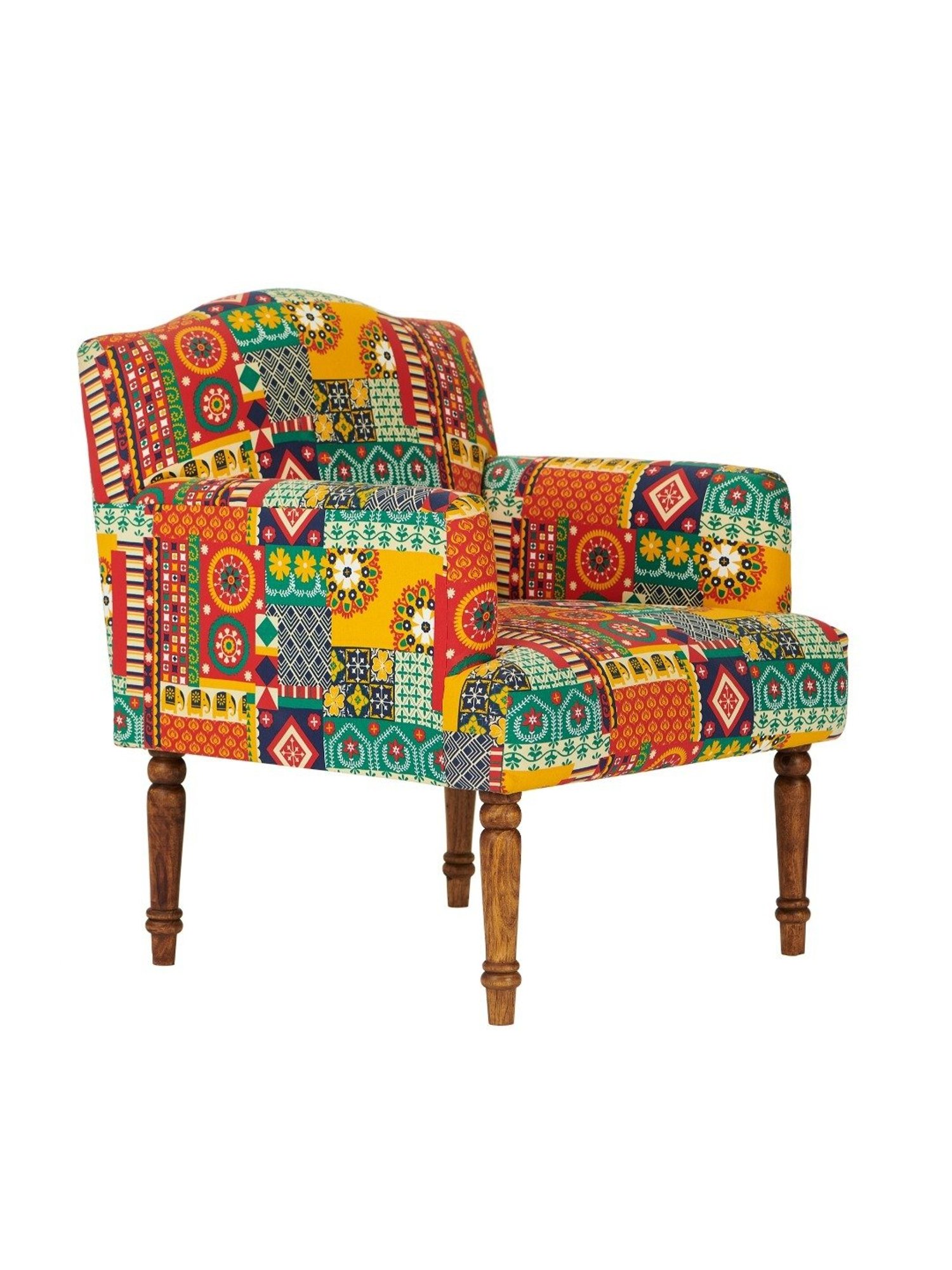 Durian Melania Cigar Brown Fabric Rocker Chairs