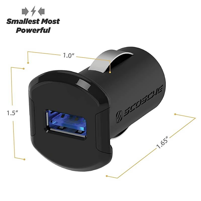USBC121M ReVolt Universal Mobile Single Port Car Charger Black
