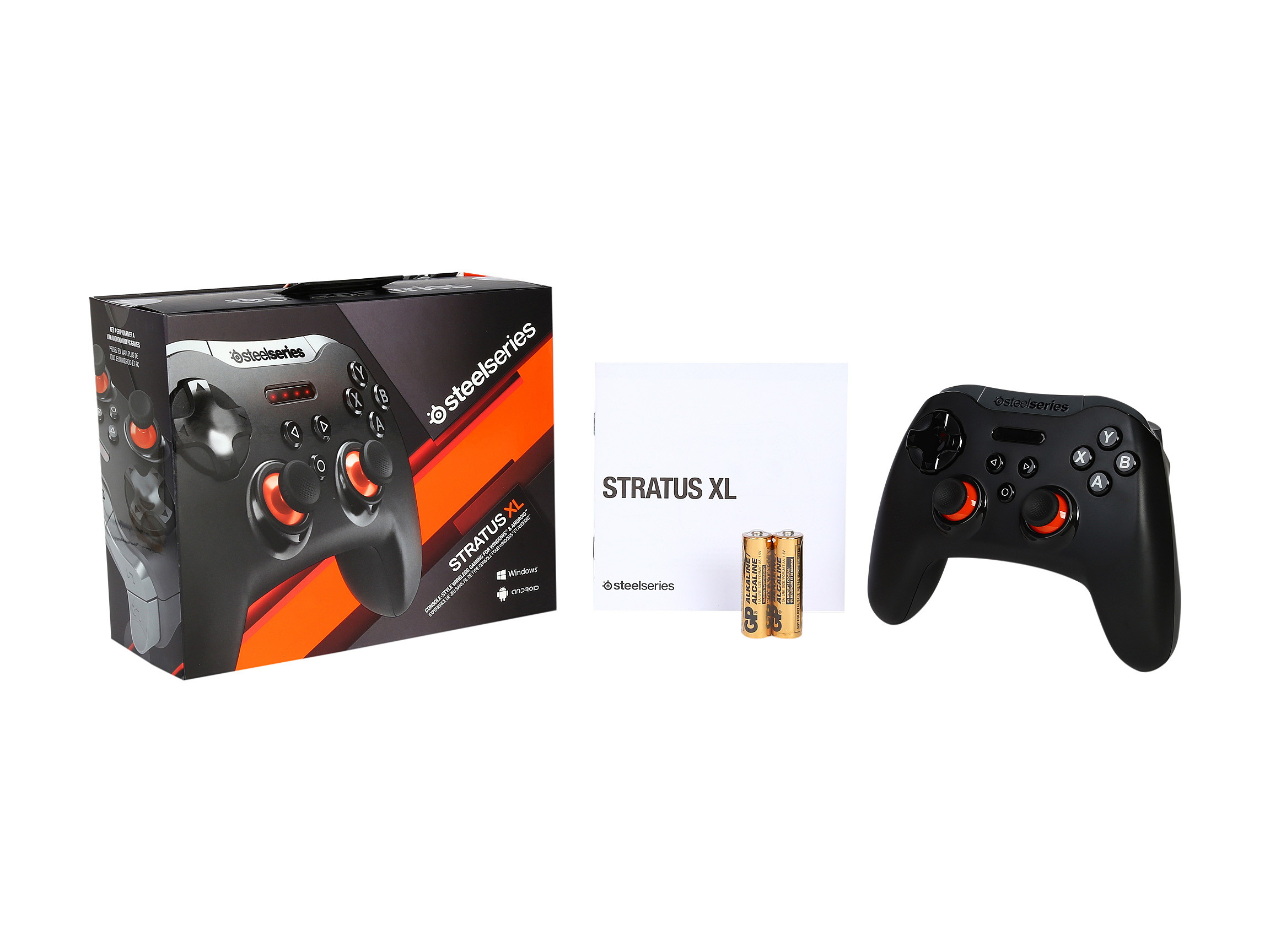 SteelSeries Stratus XL, Bluetooth Wireless Gaming Controller for Windows, Android, Samsung Gear VR, HTC Vive, and Oculus