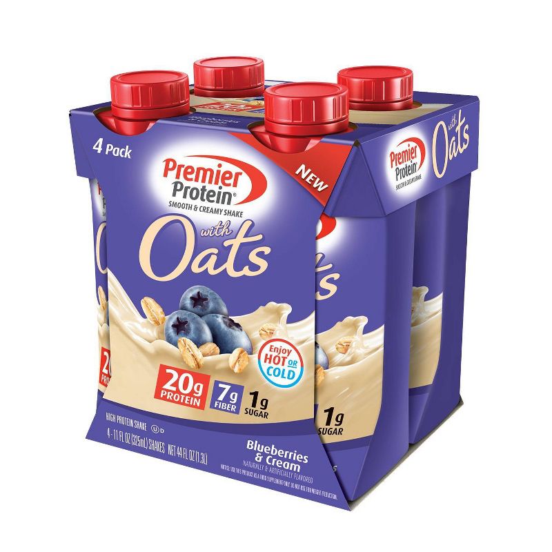 Premier Protein Shake - Oats, Blueberries & Cream - 4pk/44 fl oz