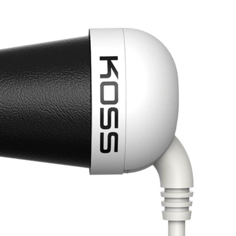 KOSS White PLUGW Earbud Noise Isolating