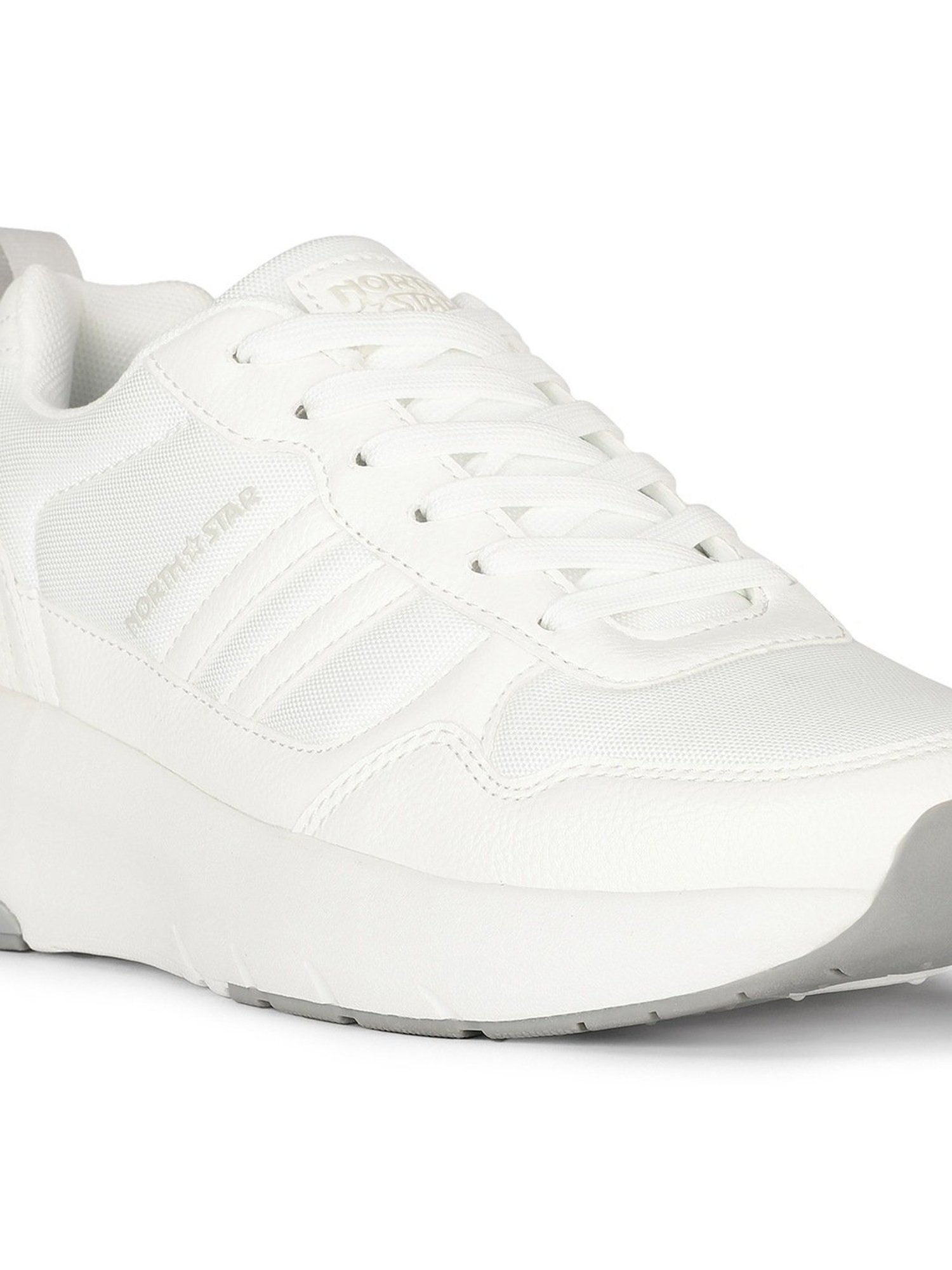 North Star by Bata Women's HUCK White Sneakers