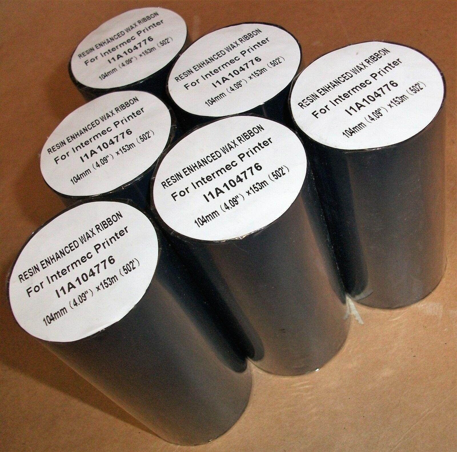 PRINTER INK THERMAL TRANSFER RESIN RIBBON 4.09" X 502' 104MM X 153M FOR Christoph