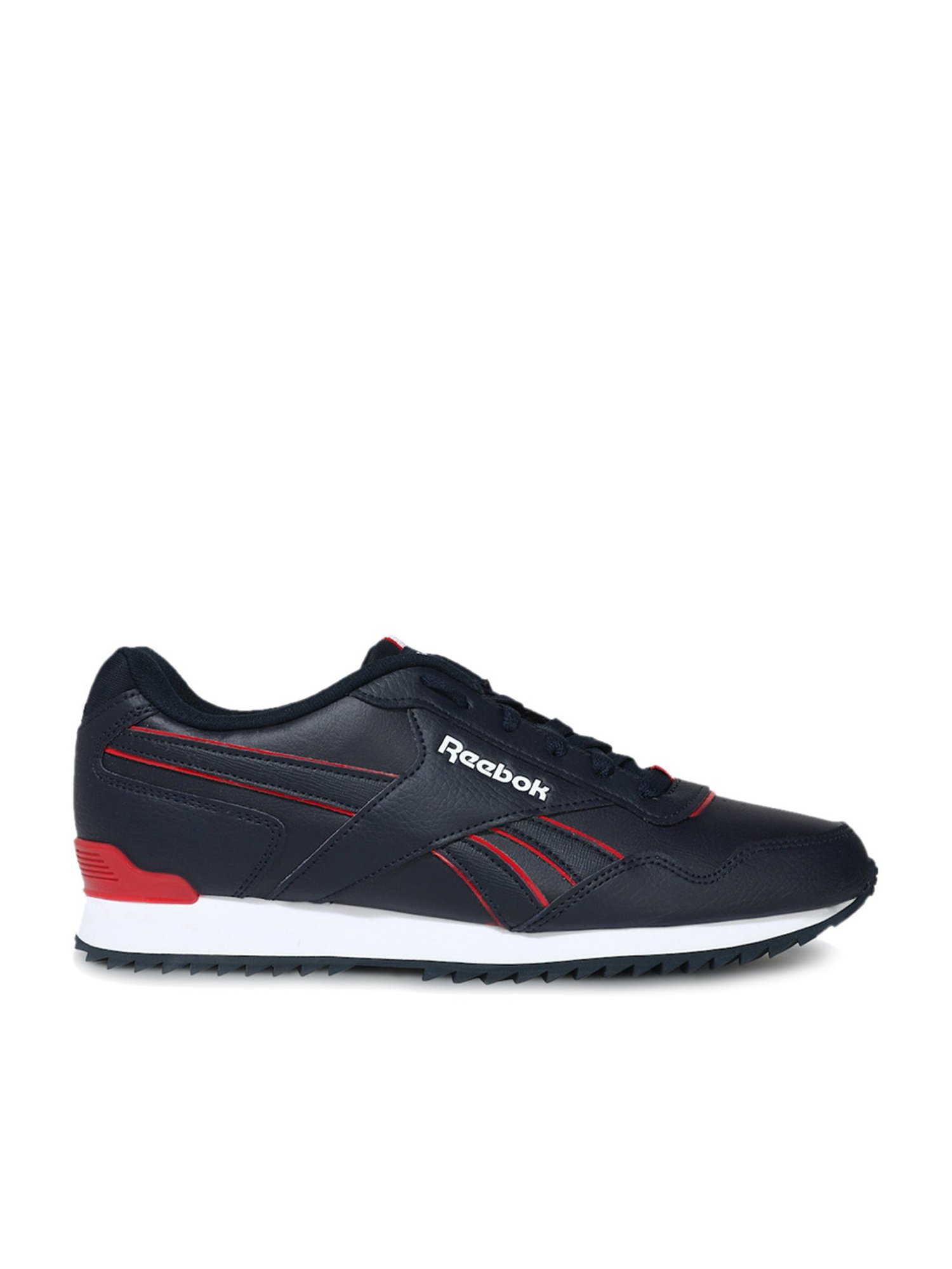 Reebok Women's Royal Glide Ripple Clip Navy Casual Sneakers