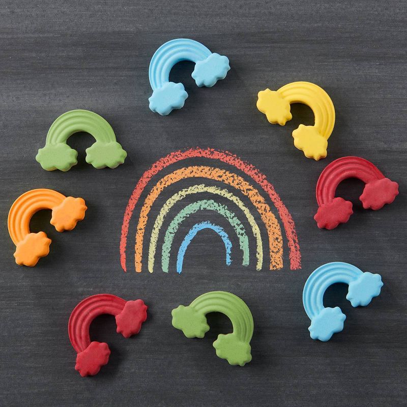 Trudeau 2pk Rainbow Chocolate Molds Fuchsia