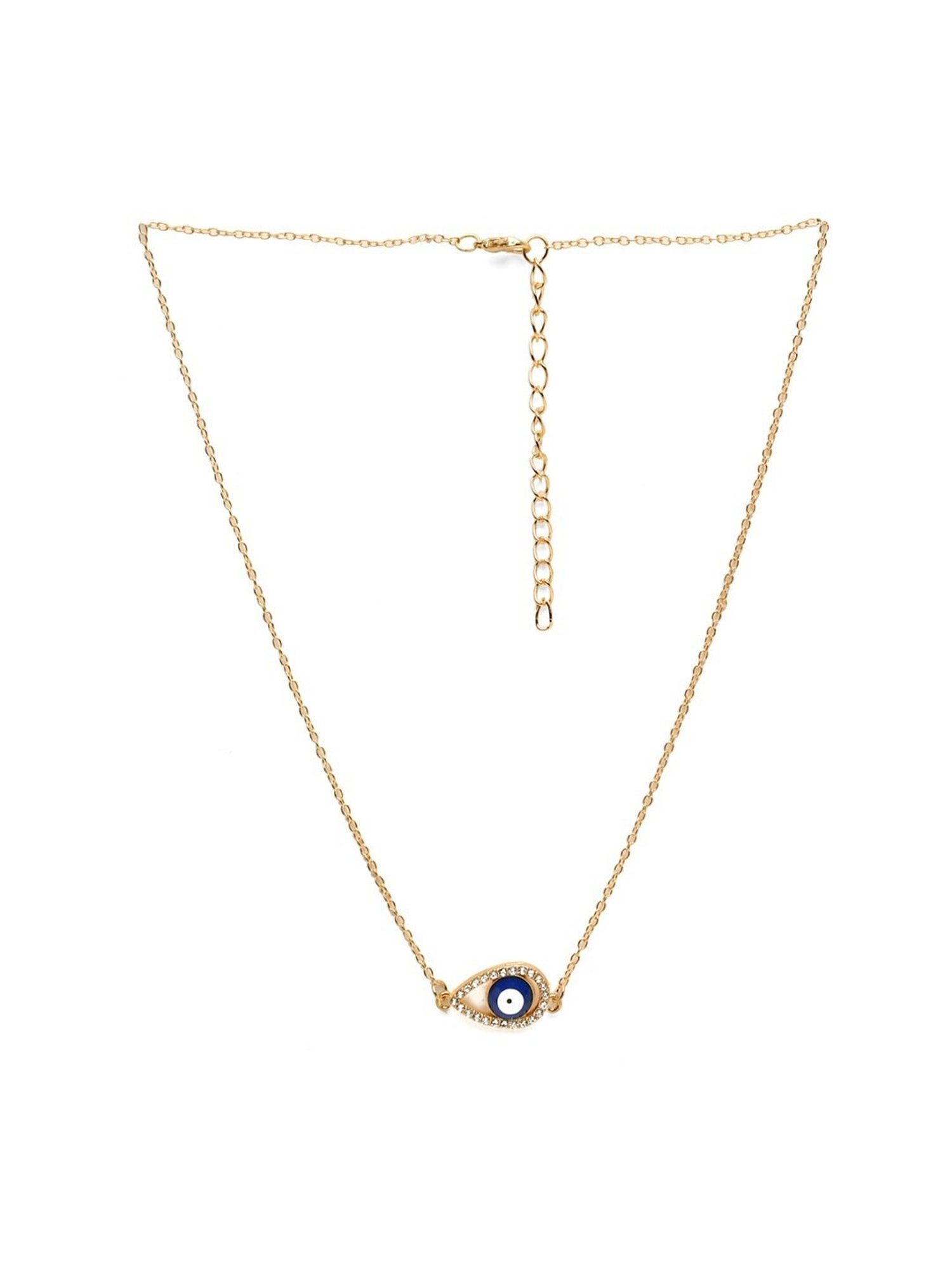 YouBella Jewellery Evil Eye Gold Plated Necklace for Girls and Women