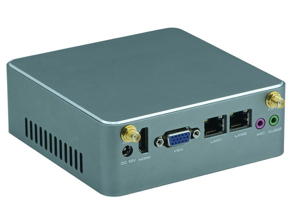 Desktop Computer Fanless Mini PC NANO PC Windows 10 OEM/ Linux With Intel Celeron N2805 Partaker N3 1 LAN 8G RAM 240G SSD