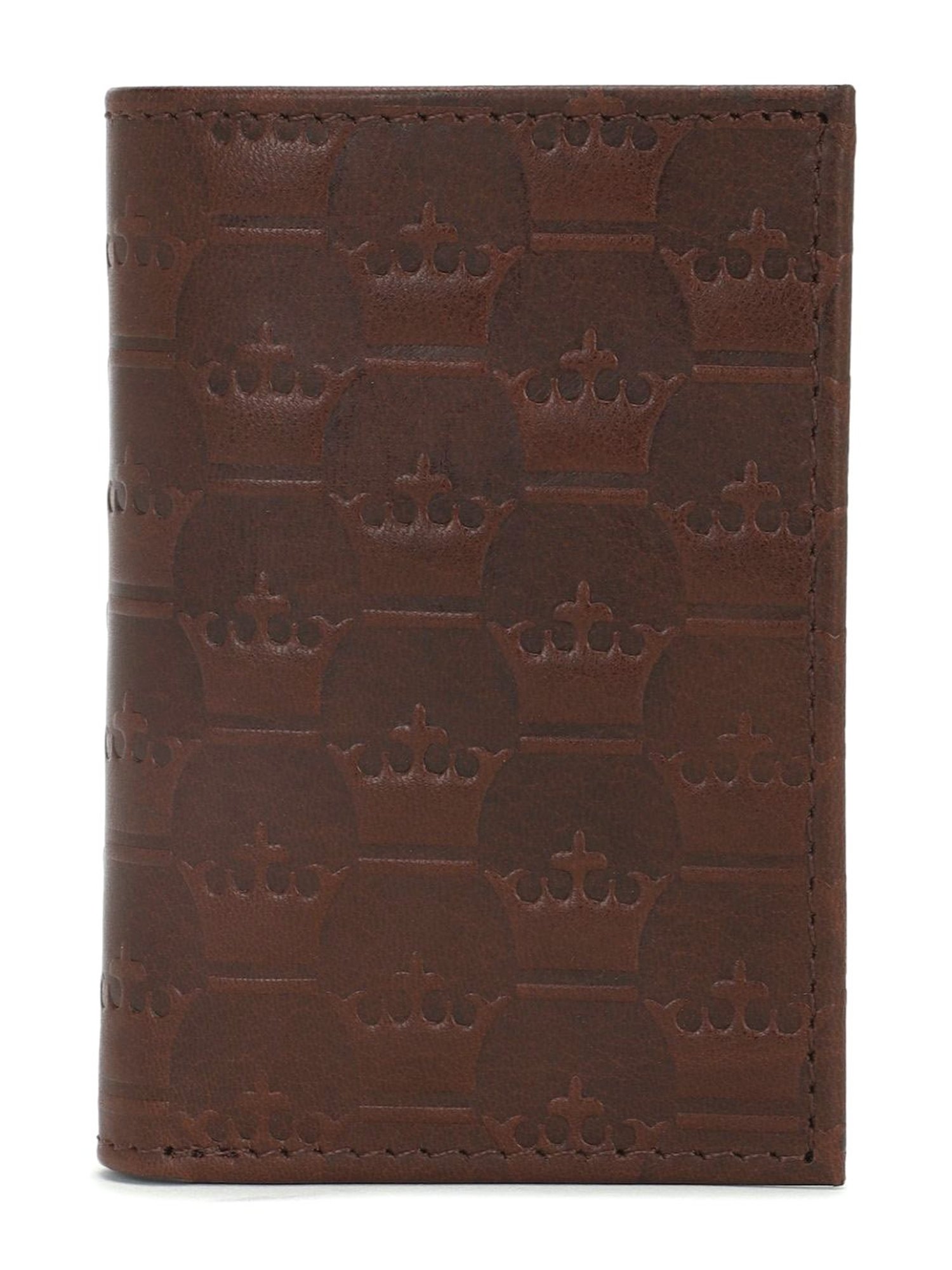 Louis Philippe Brown Textured Leather Bi-Fold Wallet for Men