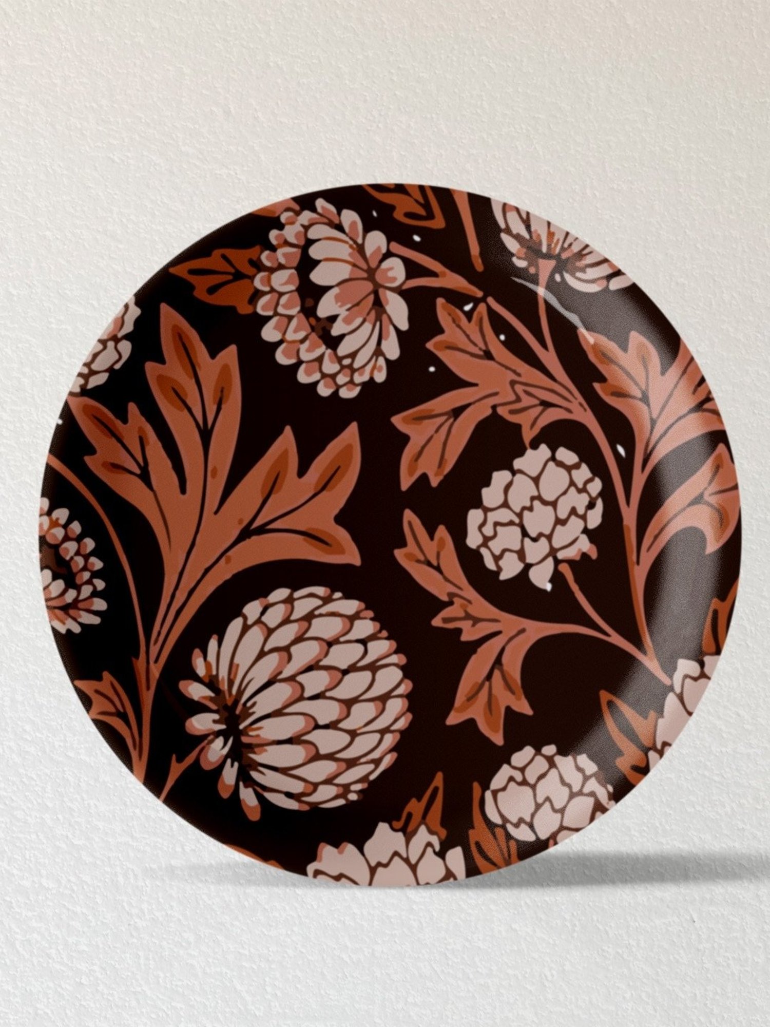 Nestroots Contemporary Print Multicolor Porcelain Wall Plate