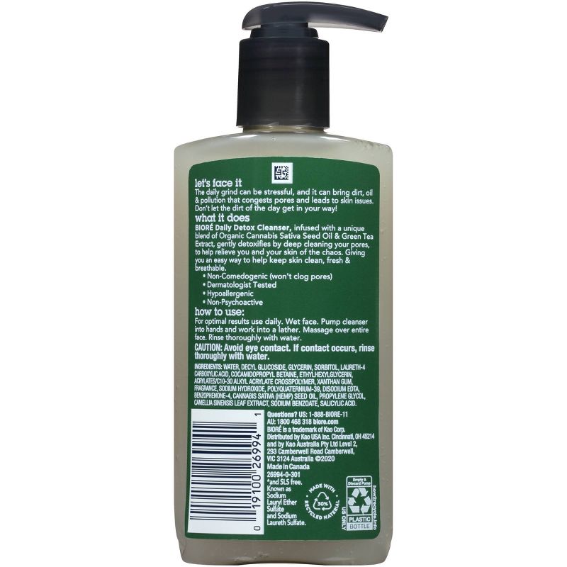 Biore Daily Detox Cleanser - 6.77 fl oz