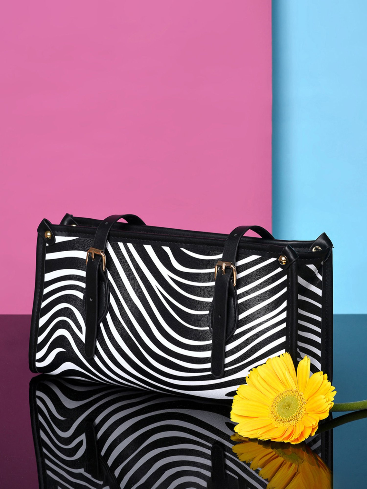 HauteSauce Multicolor Printed Medium Shoulder Bag