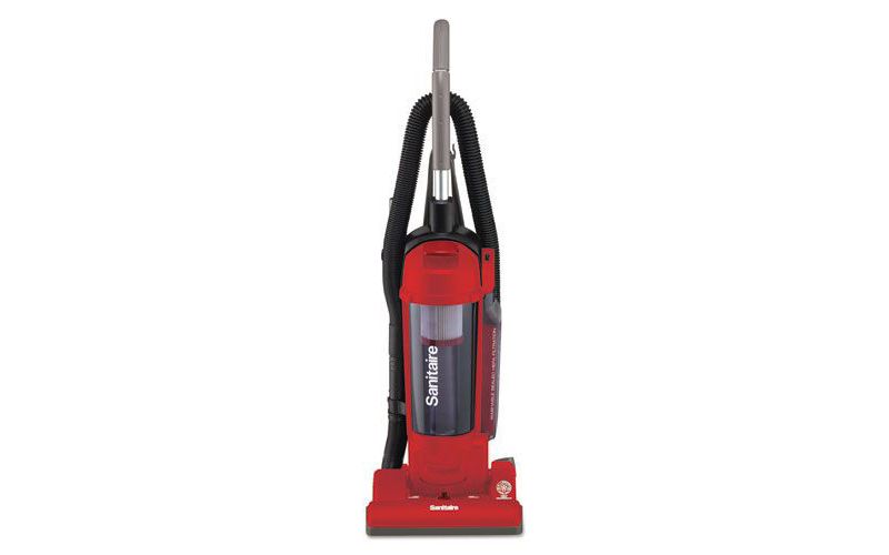 Sanitaire SC5745D FORCE 17 lbs. 3.5 qt. Sealed HEPA Upright Vacuum with Dust Cup - Red