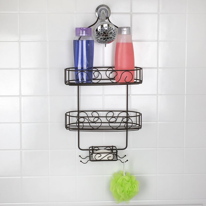 Home Basics Scroll Shower Caddy