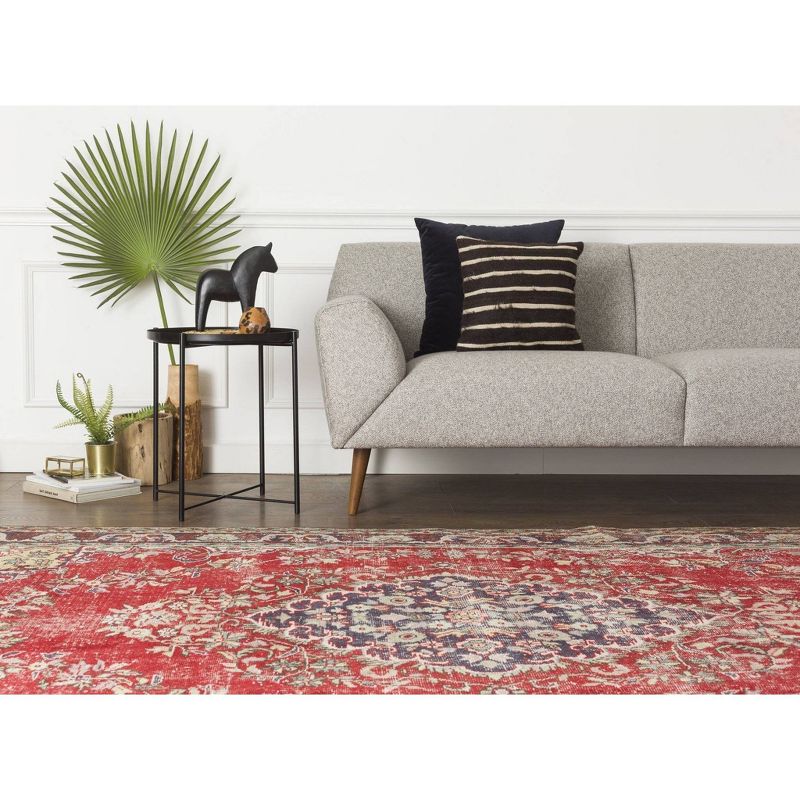 5'10"x9'6" Vintage One-of-a-Kind Gilberta Rug Red - Revival Rugs