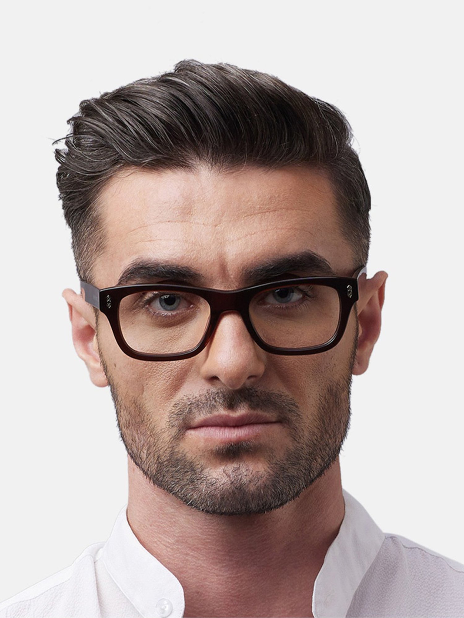 Shisen Fox Gazo Honey Rectangular Unisex Blue Filter Computer Lenses -52 mm