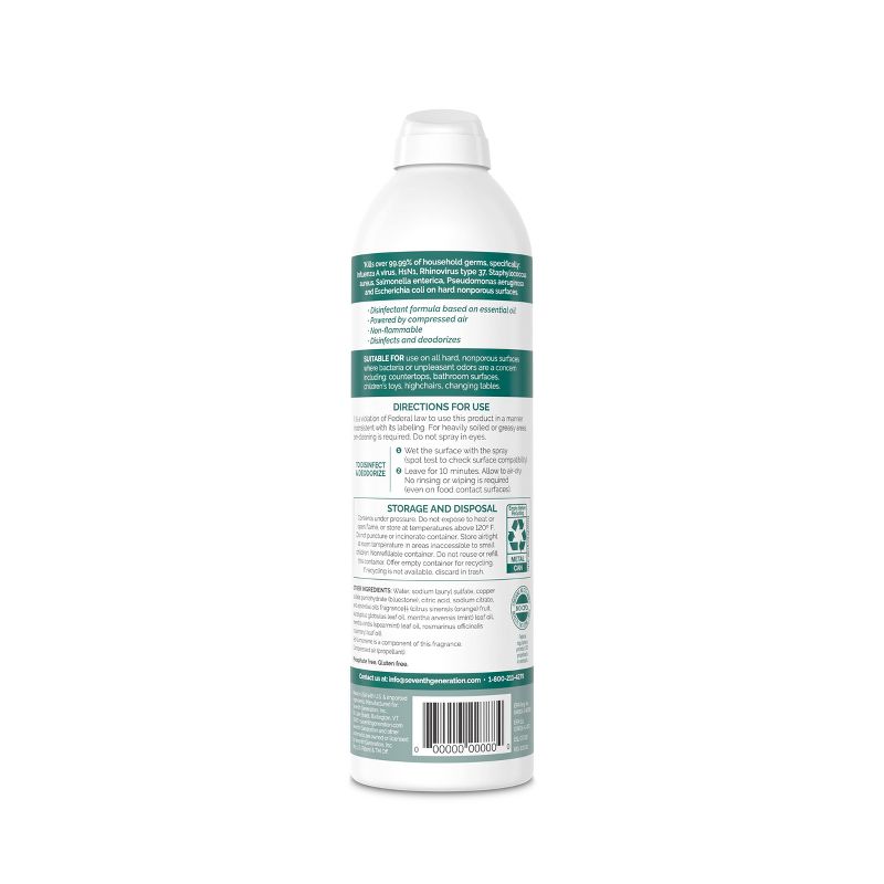Seventh Generation Disinfectant Spray Eucalyptus & Spearmint - 13.9oz