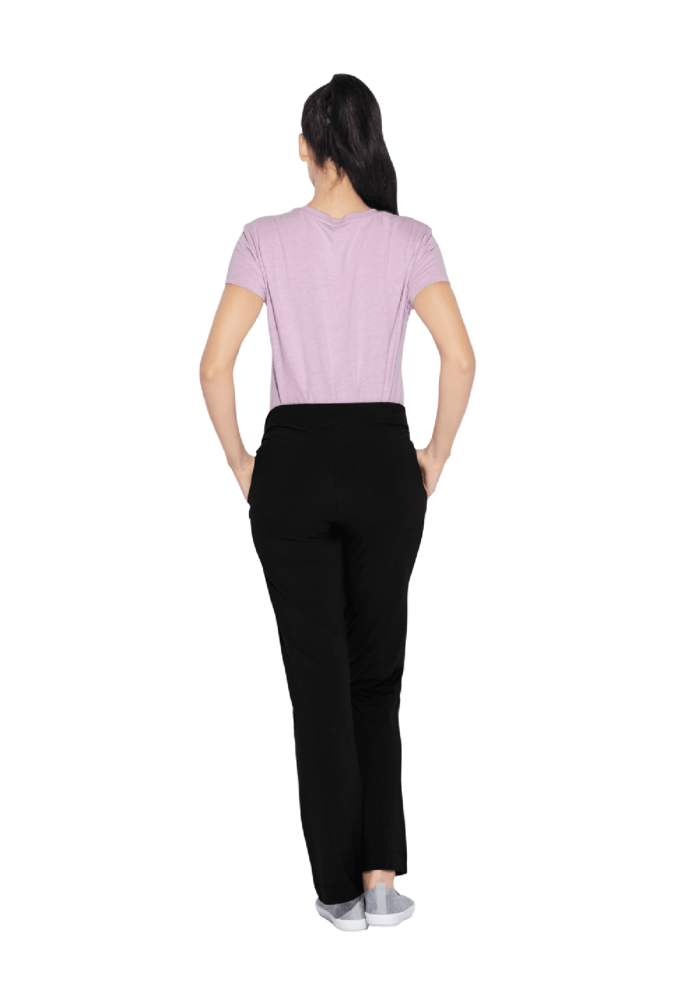 Enamor Jet Black Cotton Lounge Pants