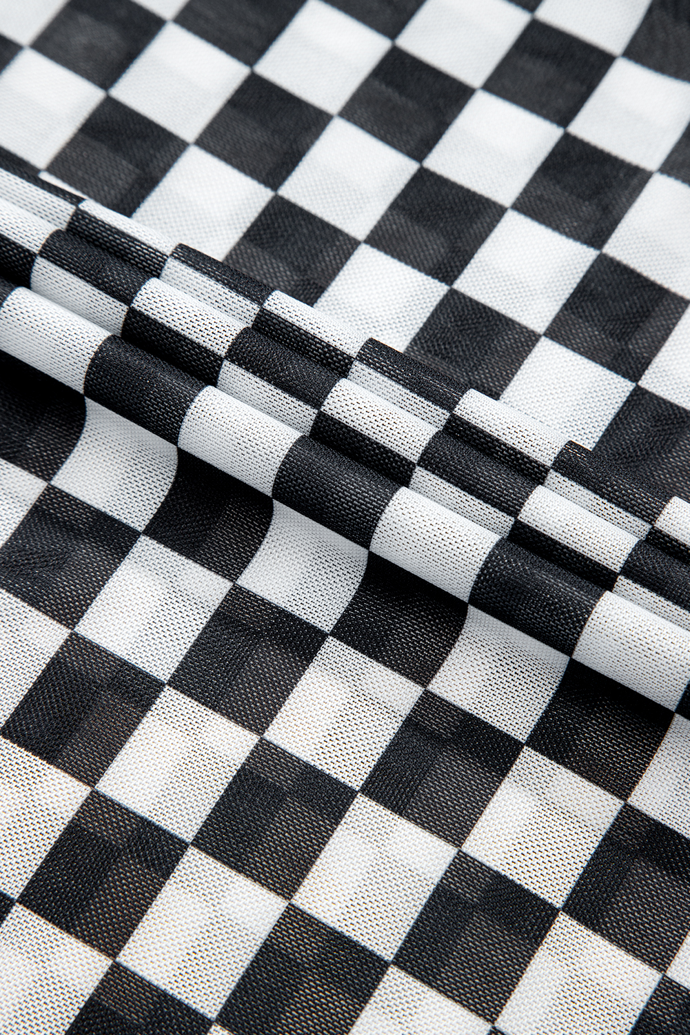 Rose Red Rhinestone Mesh Long Sleeve Bodysuit