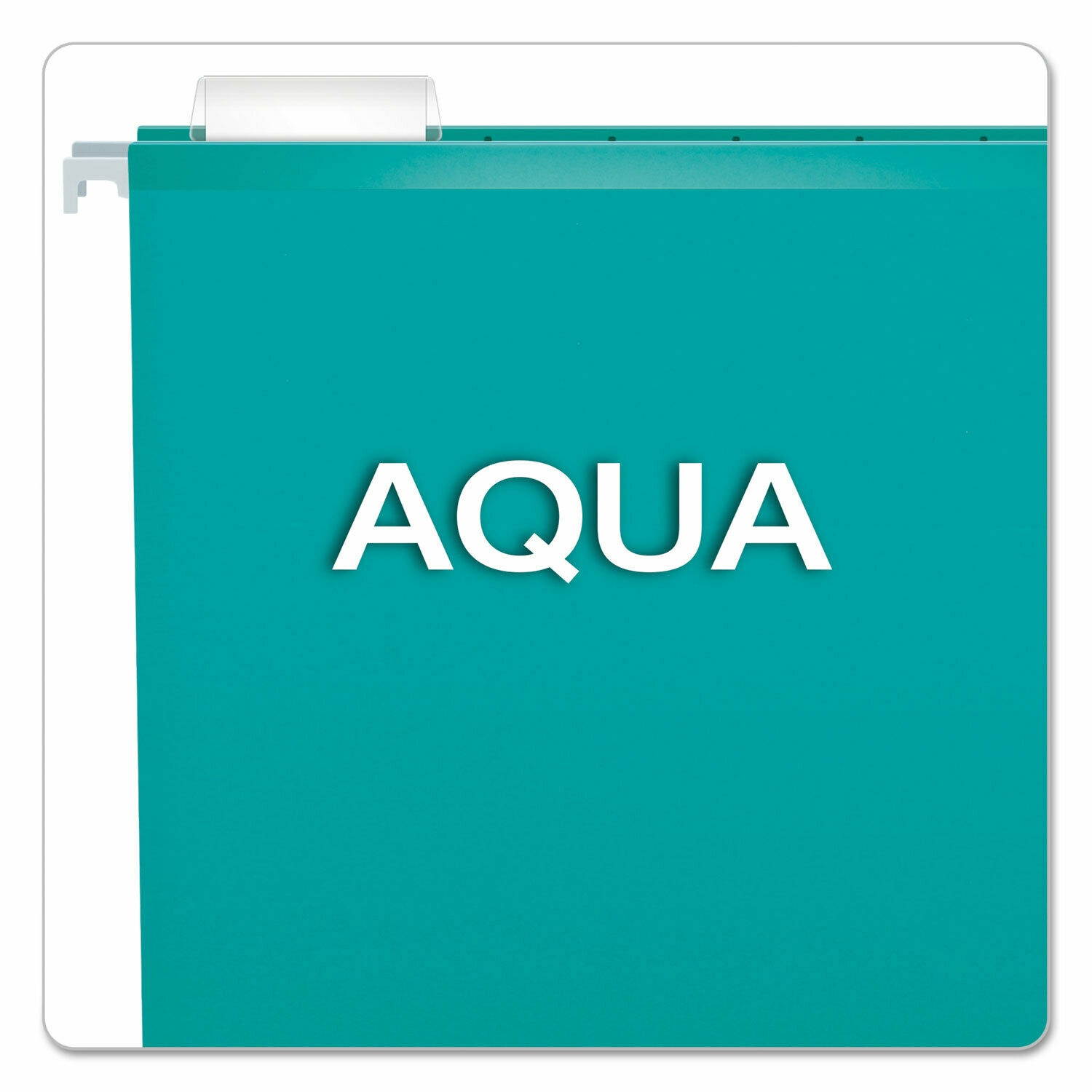 Pendaflex Reinforced Hanging Folders 1/5 Tab Letter Aqua 25/Box 415215AQU