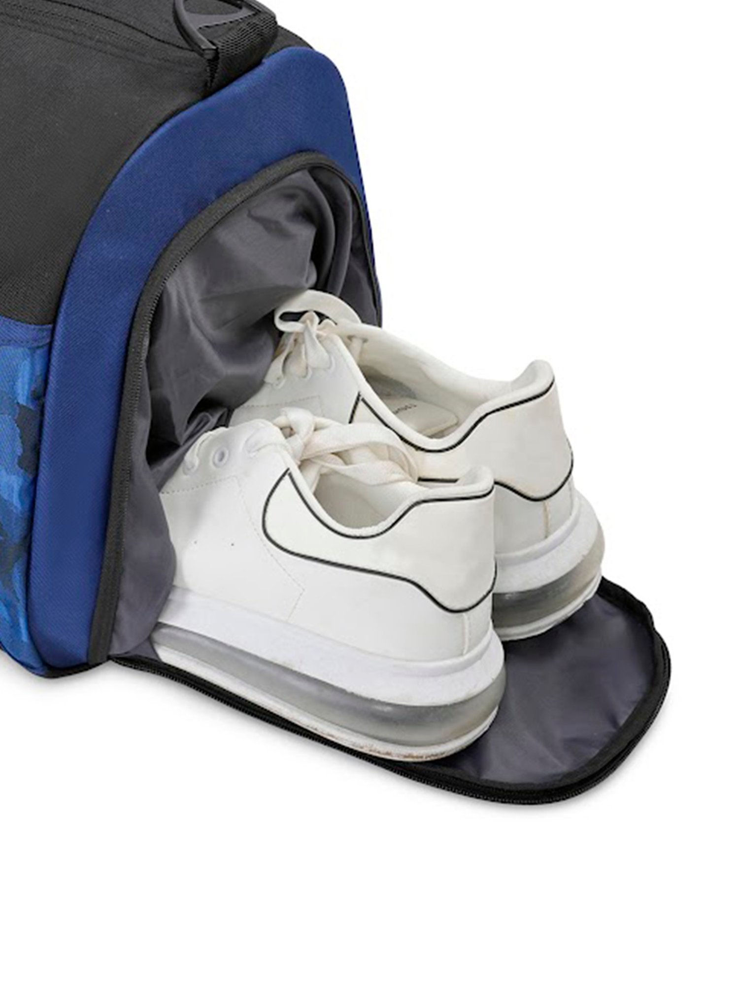 Aeropostale Granger Blue & Black Polyester Color Block Duffle Bag