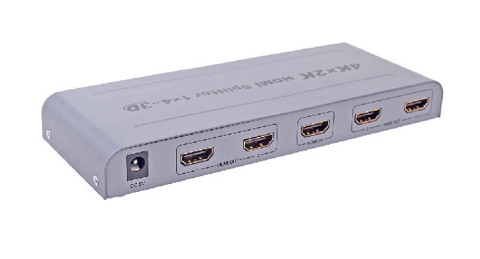 DT-7144 HDMI1.4 Splitter 1x4 HDMI Splitter with 3D and 4Kx2K ultra-high-definition Blu-ray machine