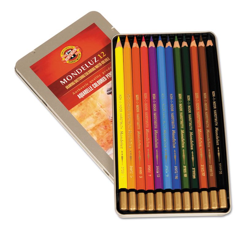 Koh-I-Noor Mondeluz Aquarelle Colored Pencils Assorted FA372212BC