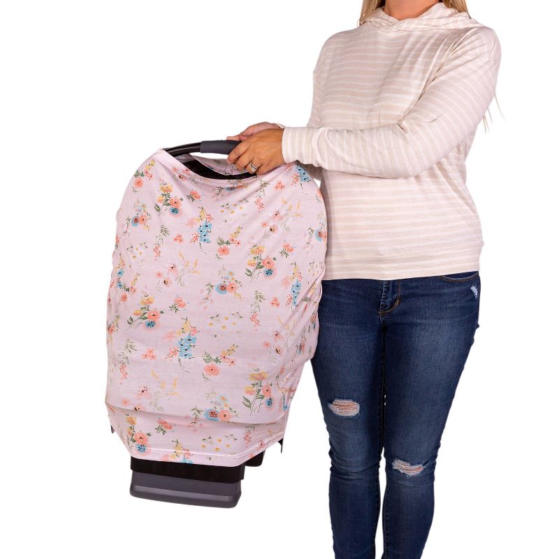 J.L. Childress 4-in-1 Multi-Use Cover Pink Floral