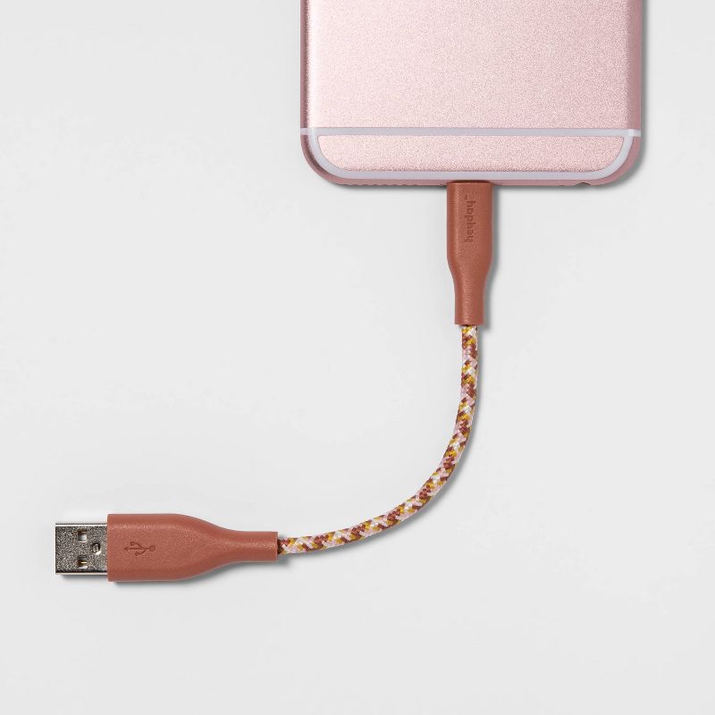 heyday™ 6" USB-A to Lightning Cable – Cedar Wood