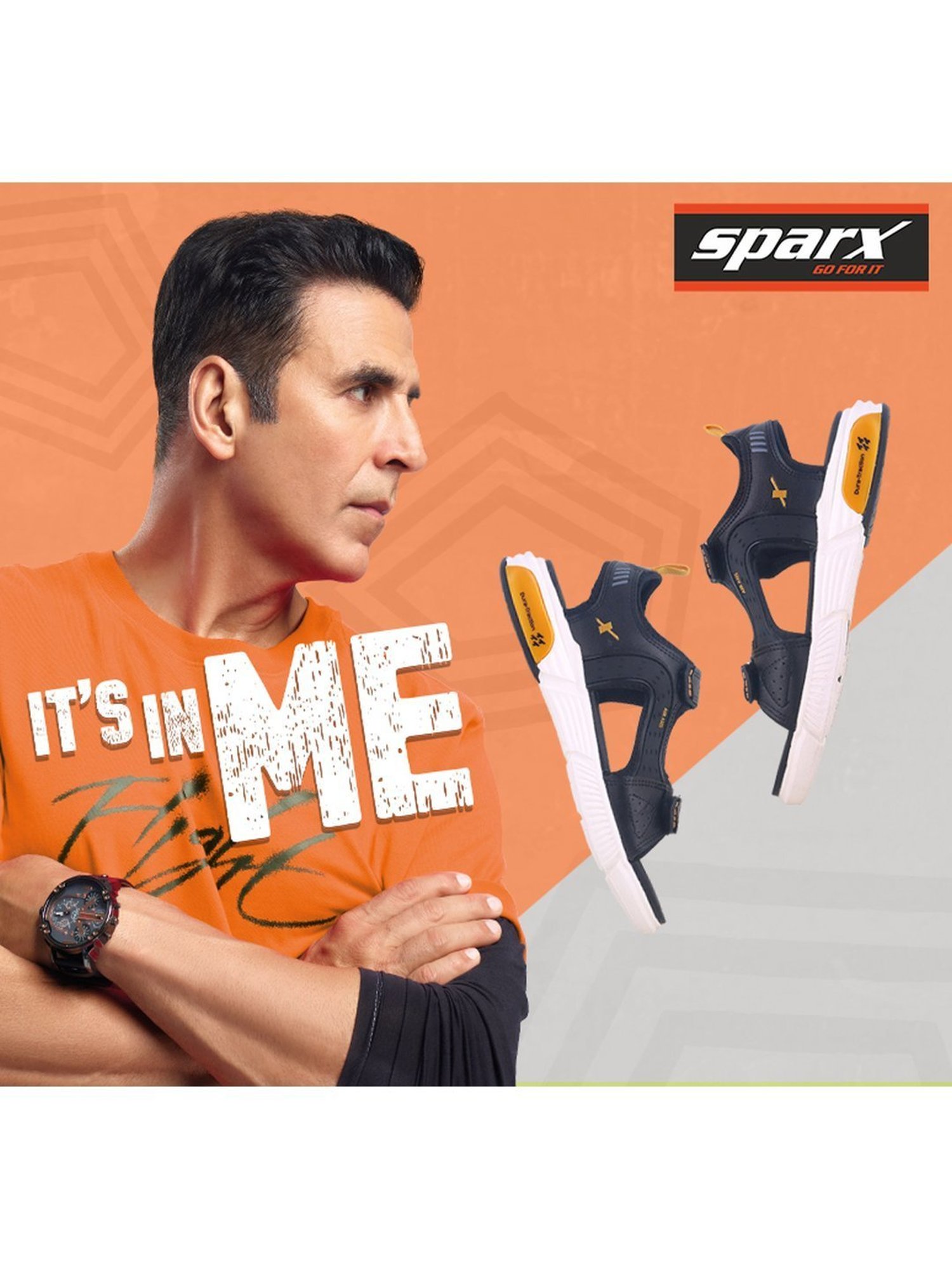 Sparx Men's Black Floater Sandals